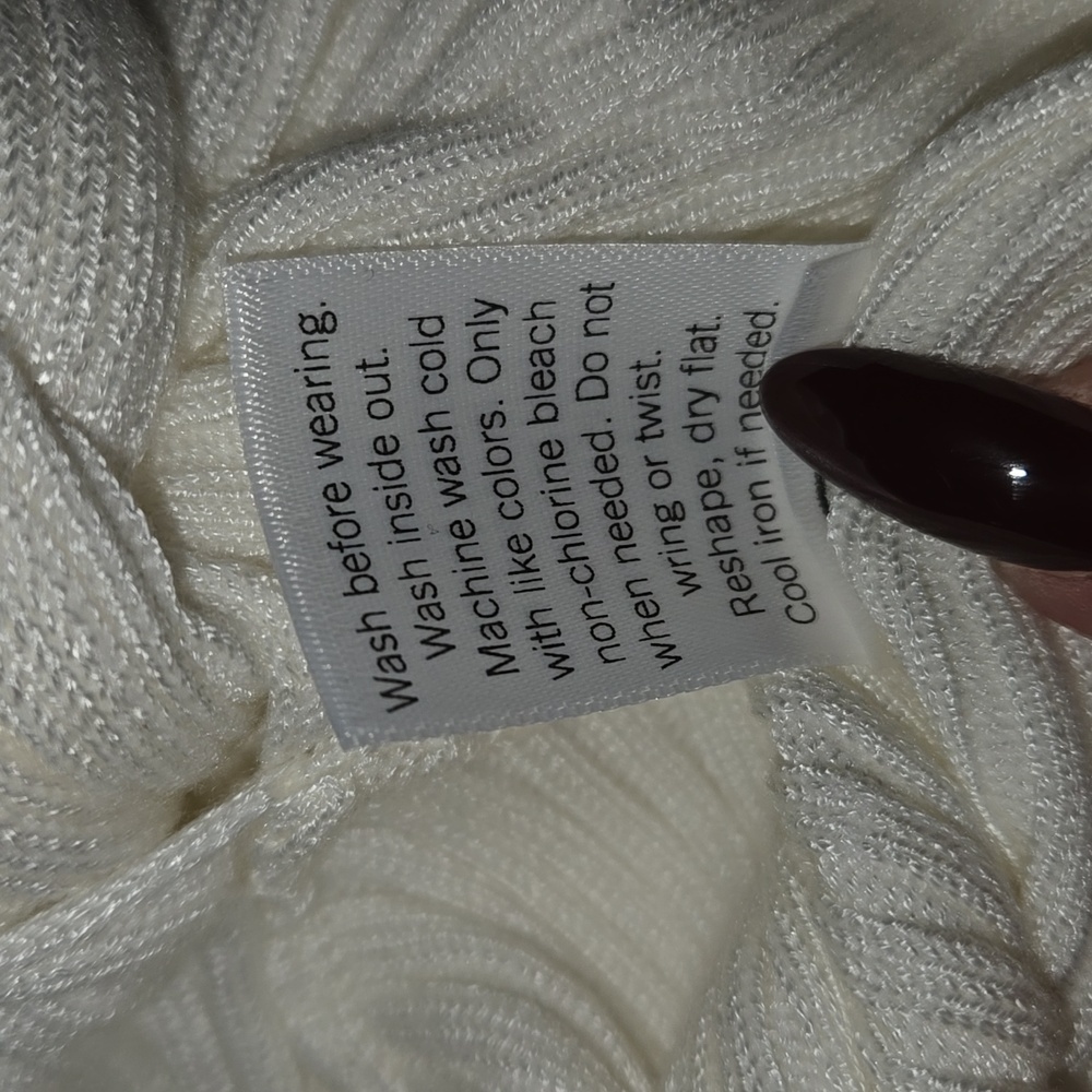 Intempo Women's Sweater Cream Size 1X NWT - Picture 10 of 10